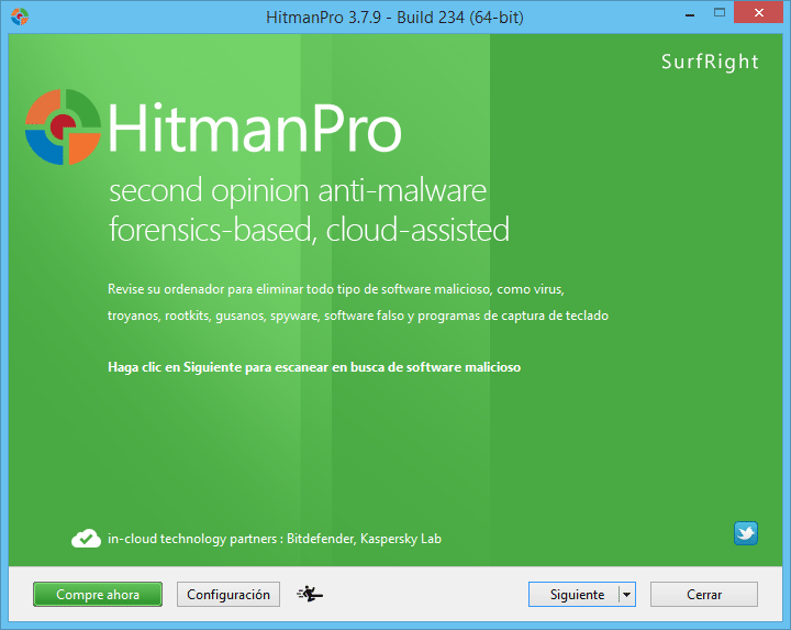 Eliminar Windows Version Installer con HitmanPro