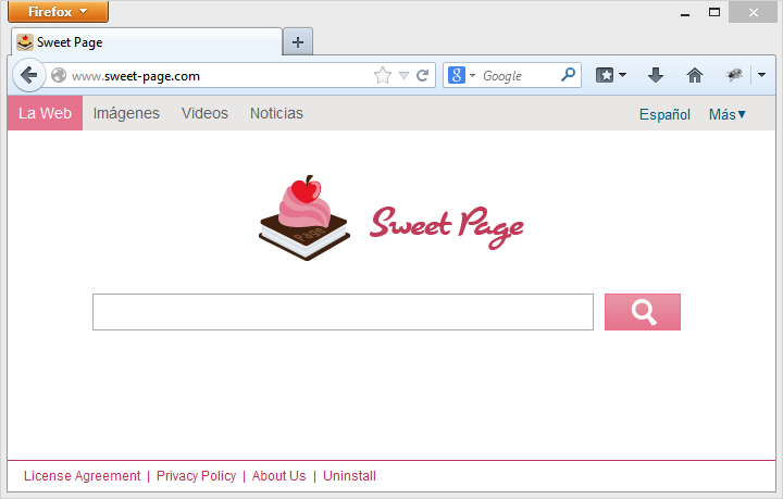 Eliminar Sweet Page