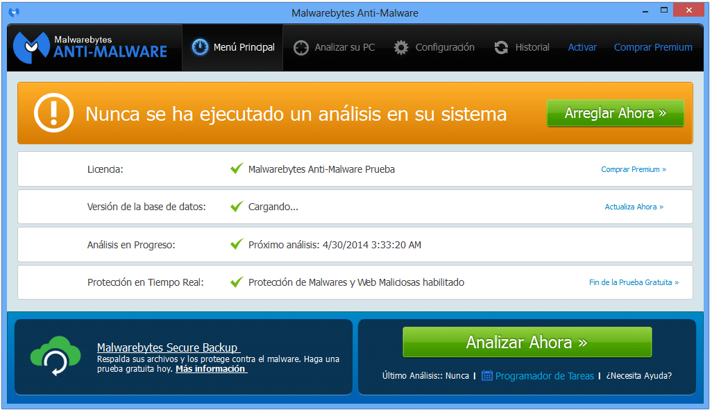 Cómo eliminar CoinVault con el programa malwarebytes anti-malware