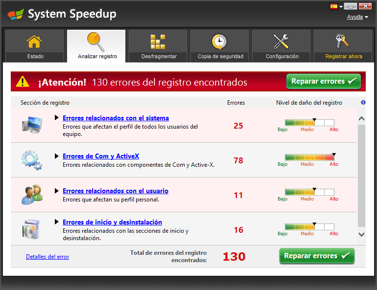 eliminar system speedup