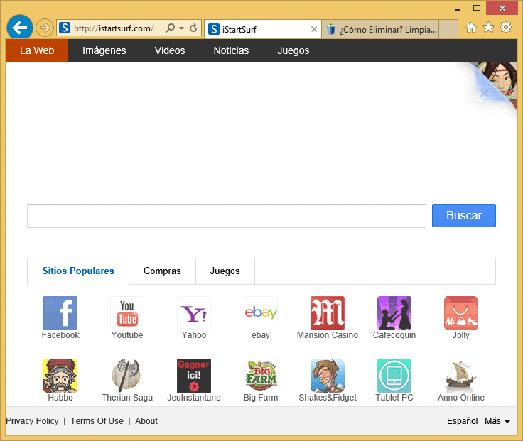 eliminar istartsurf.com