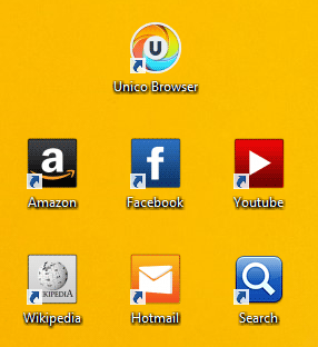 unicobrowser icons