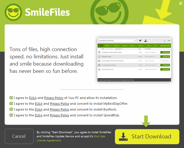 smilefiles install