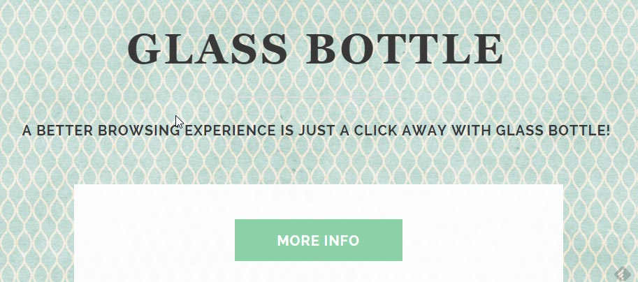 glass bottle ads