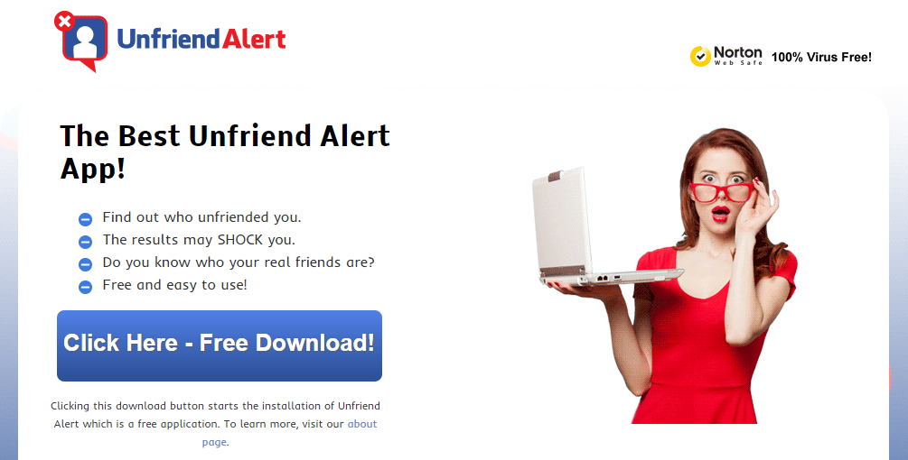 ads by unfriend alert