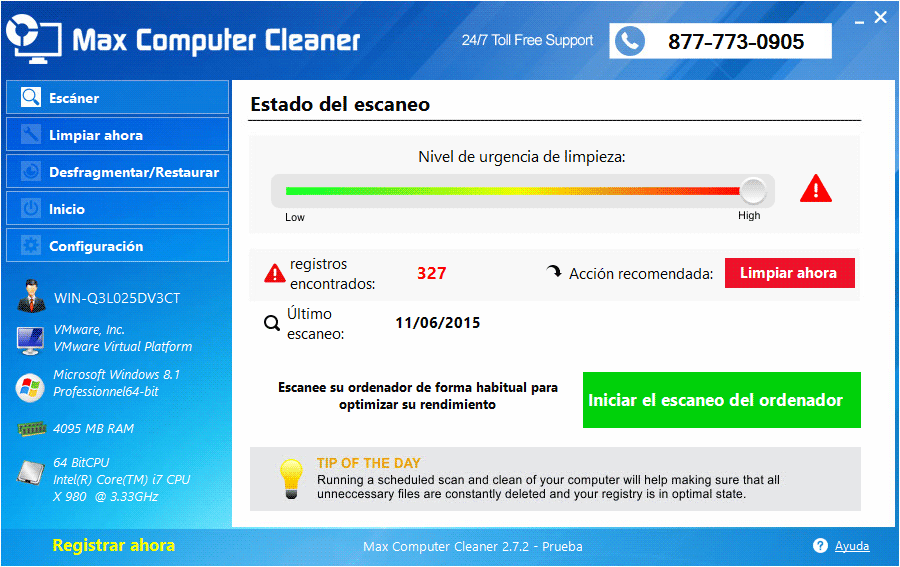 eliminar max computer cleaner