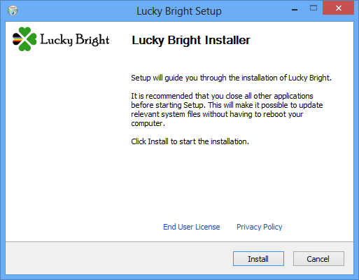 lucky bright install