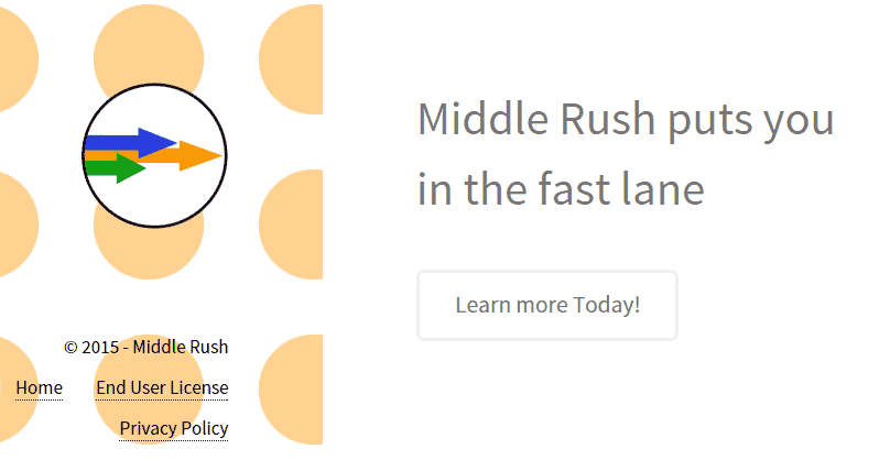 middle rush ads