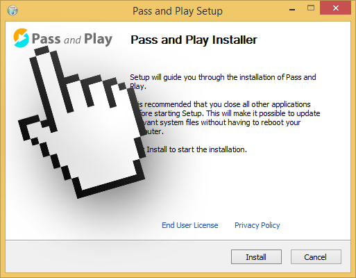 pass and play install