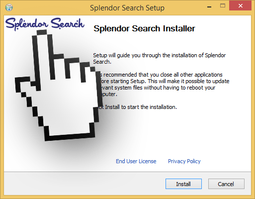 splendor search install